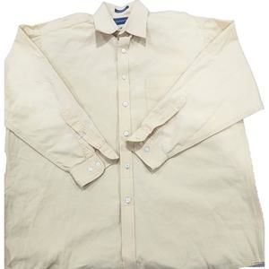 Gant Mens Dress Shirt Long Sleeve Yellow Button Down 16.5/32-33 100% Cotton